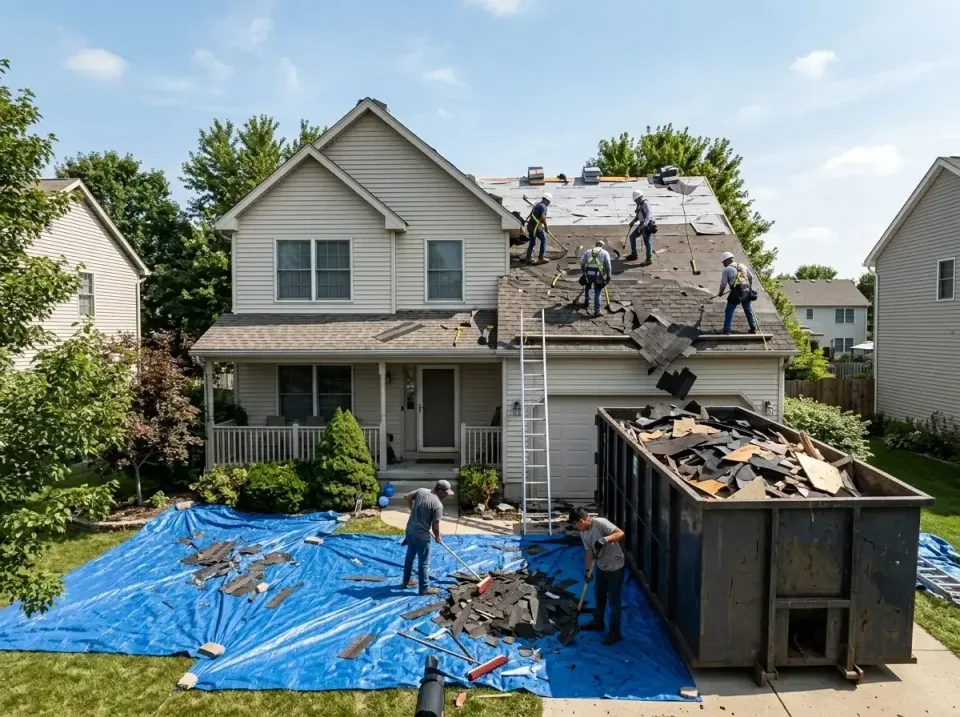 roof-replacement-debris-remova-004 — frequently asked questions, Cheapest Dumpster Rentals in Hartford City, IN